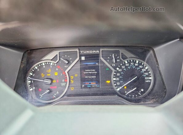 5TFLA5DB7SX291335 2025 TOYOTA TUNDRA White ხელსაწყოთა პანელის ხედი