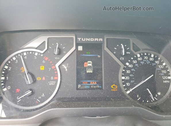 5TFLA5DB8NX035838 2022 TOYOTA TUNDRA Green ხელსაწყოთა პანელის ხედი