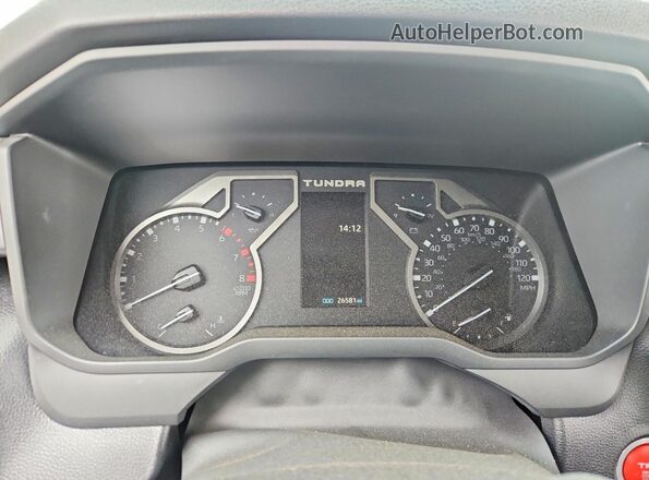 5TFLA5DB8RX181887 2024 TOYOTA TUNDRA White Widok zestawu wskaźników