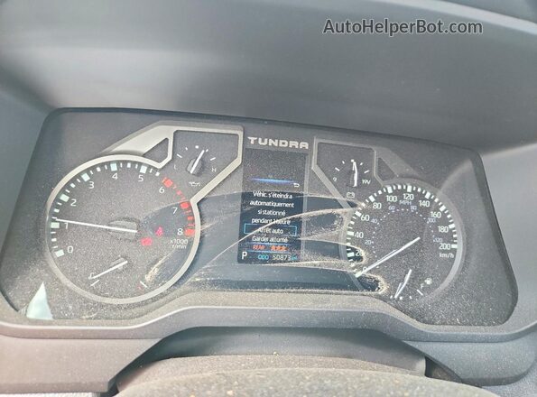 5TFLA5ECXPX018498 2023 TOYOTA TUNDRA Charcoal ხელსაწყოთა პანელის ხედი