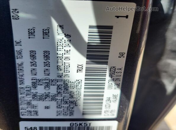 5TFMA5AB6RX035965 2024 TOYOTA TUNDRA Gray ძრავის განყოფილების ხედი