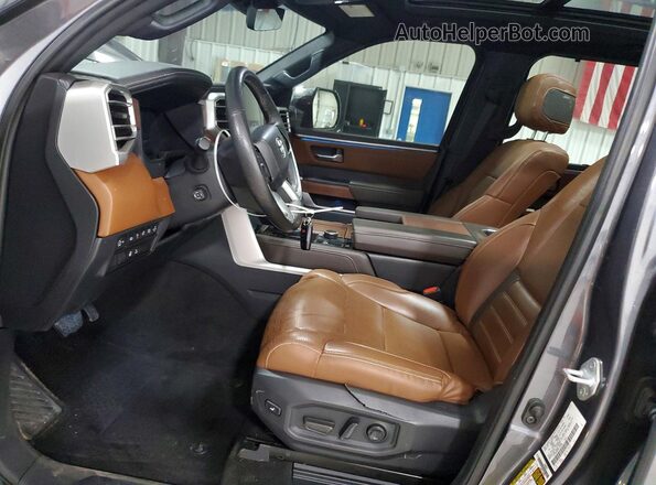 5TFMA5DB0PX124908 2023 TOYOTA TUNDRA Gray წინა სალონის ხედი