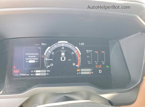 5TFMA5DB1NX034437 2022 TOYOTA TUNDRA Silver Instrument cluster view