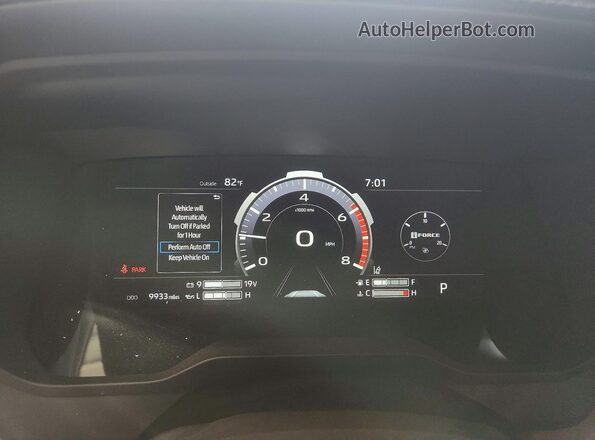 5TFMA5DB1RX189723 2024 TOYOTA TUNDRA Blue ხელსაწყოთა პანელის ხედი