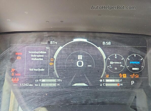5TFMC5DBXSX093184 2025 TOYOTA TUNDRA Бирюзовый Вид щитка приборов