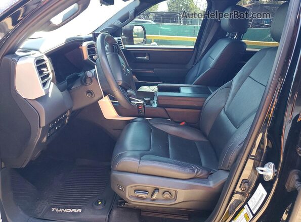 5TFNA5DB0PX116196 2023 TOYOTA TUNDRA Black Vista interior delantera