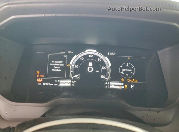 5TFNA5DB2PX103921 2023 TOYOTA TUNDRA Blue Вид щитка приладів