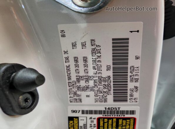 5TFNA5DB5RX229404 2024 TOYOTA TUNDRA Белый Вид подкапотного пространства