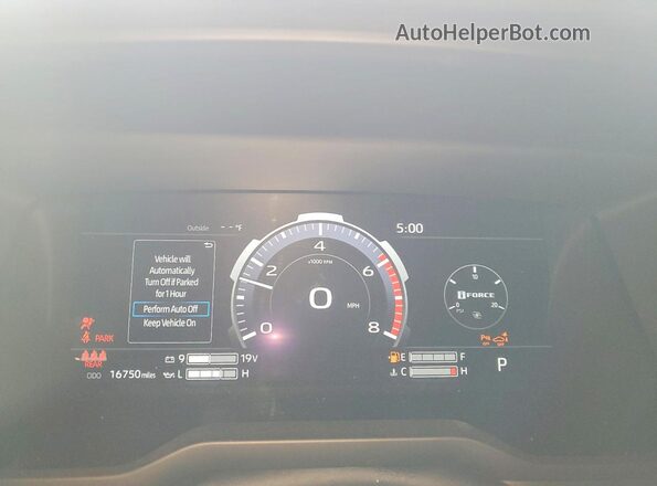 5TFNA5DB5SX285168 2025 TOYOTA TUNDRA Белый Вид щитка приборов
