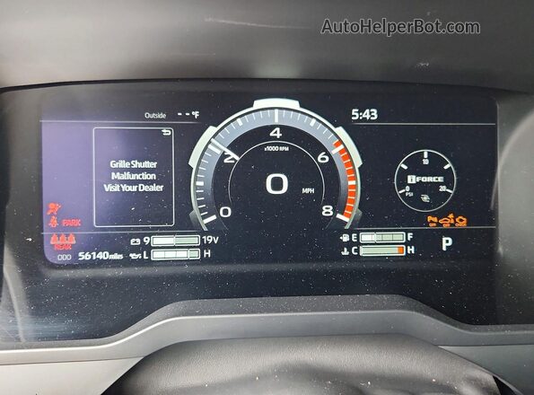 5TFNA5DB9RX164248 2024 TOYOTA TUNDRA Blue Instrument cluster view