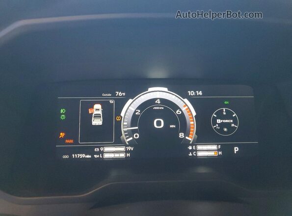 5TFNA5DB9SX290695 2025 TOYOTA TUNDRA Gray ხელსაწყოთა პანელის ხედი