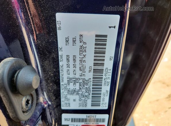 5TFNA5DBXPX117274 2023 TOYOTA TUNDRA Blue Engine compartment view
