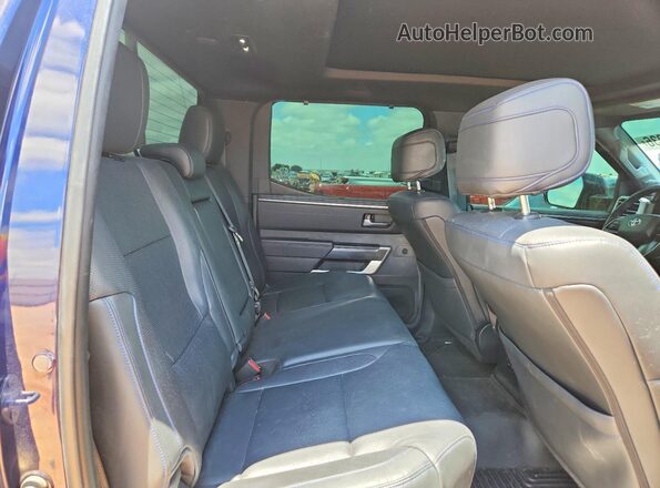 5TFNA5DBXPX117274 2023 TOYOTA TUNDRA Blue Rear seats view