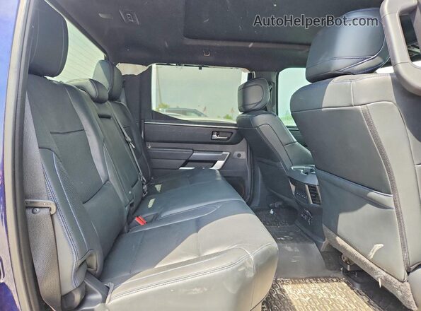 5TFNA5EC4NX001699 2022 TOYOTA TUNDRA Black Вид задніх сидінь