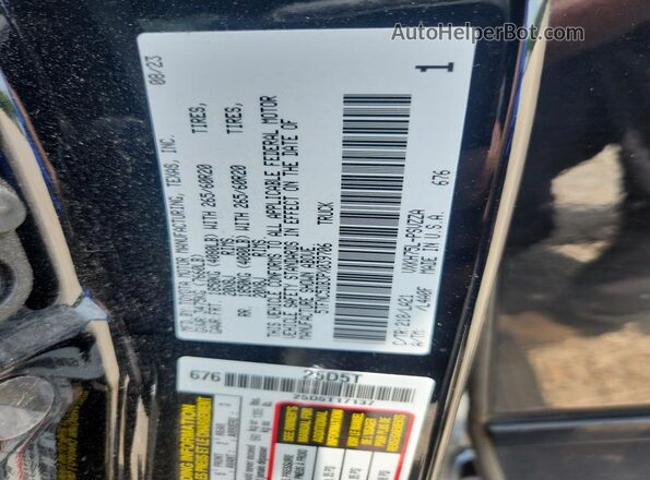 5TFNC5DB3PX039706 2023 TOYOTA TUNDRA Black Vista de la etiqueta del VIN