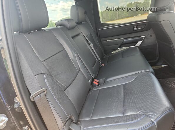 5TFNC5DB3PX039706 2023 TOYOTA TUNDRA Black Vista de los asientos traseros
