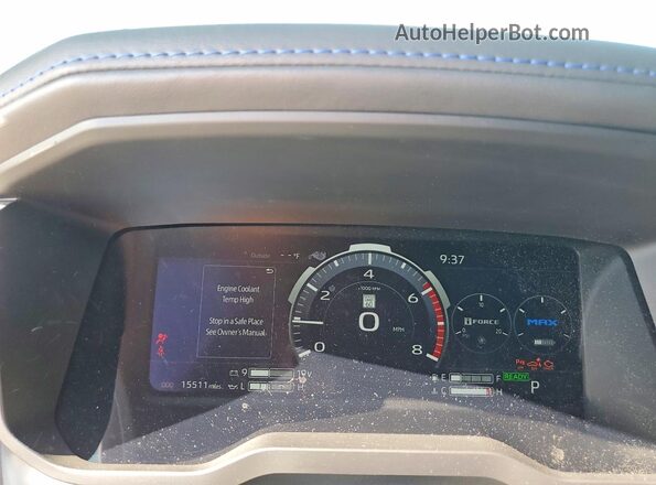 5TFNC5DB9SX088546 2025 TOYOTA TUNDRA White Вид щитка приладів