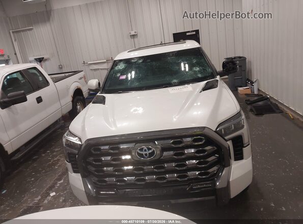 5TFNC5DBXRX041889 2024 TOYOTA TUNDRA HYBRID White Widok zestawu wskaźników