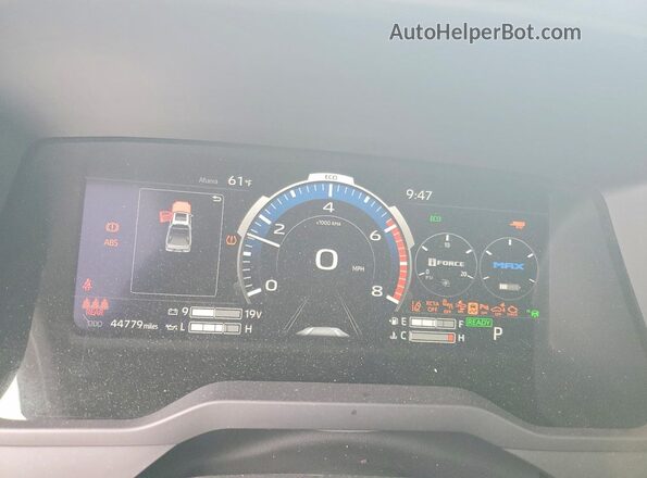 5TFNC5EC5NX002001 2022 TOYOTA TUNDRA Gray Vista del cuadro de instrumentos