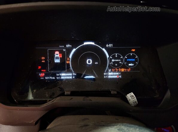 5TFPC5DB0NX003199 2022 TOYOTA TUNDRA Orange Вид щитка приладів