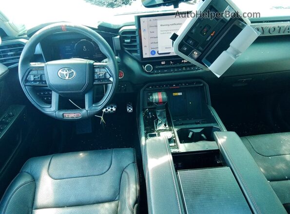5TFPC5DB0NX011092 2022 TOYOTA TUNDRA Black წინა პანელის ხედი