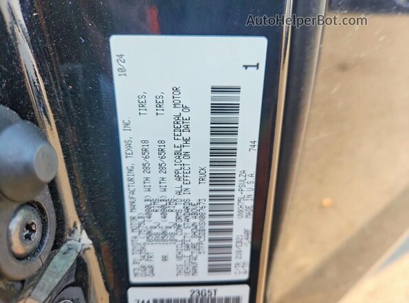 5TFPC5DBXSX087673 2025 TOYOTA TUNDRA Black Widok komory silnika