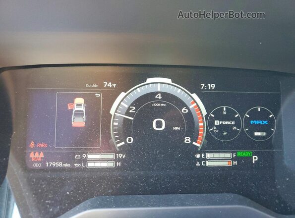 5TFPC5DBXSX093425 2025 TOYOTA TUNDRA Black Vista del cuadro de instrumentos