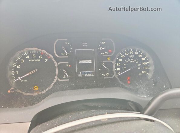5TFRM5F13KX135959 2019 TOYOTA TUNDRA Красный Вид щитка приборов