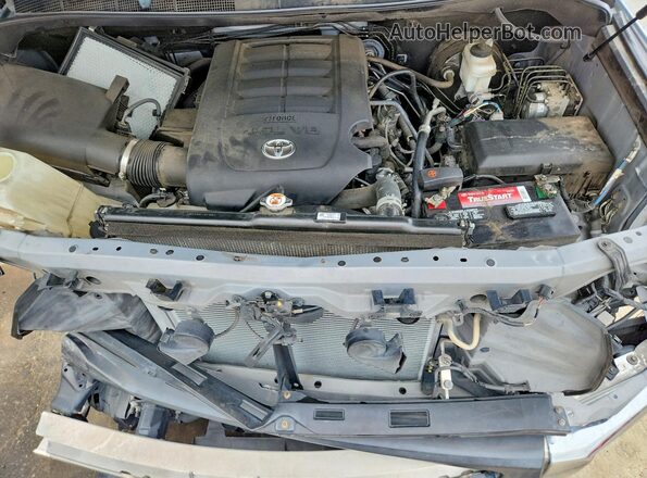 5TFRM5F15KX134909 2019 TOYOTA TUNDRA Gray უკანა სალონის ხედი