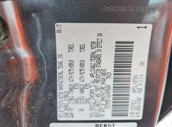 5TFRM5F16GX095609 2016 TOYOTA TUNDRA Charcoal Vista del compartimento del motor