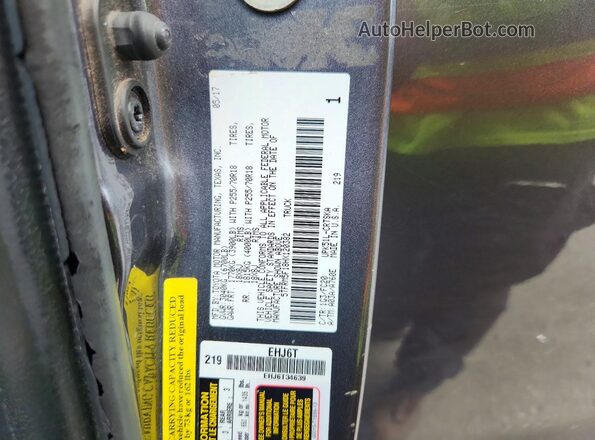 5TFRM5F18HX120382 2017 TOYOTA TUNDRA Gray VIN კოდის სტიკერის ხედი