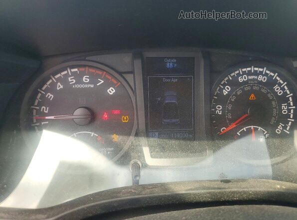 5TFRX5GN3KX148476 2019 TOYOTA TACOMA Белый Вид щитка приборов