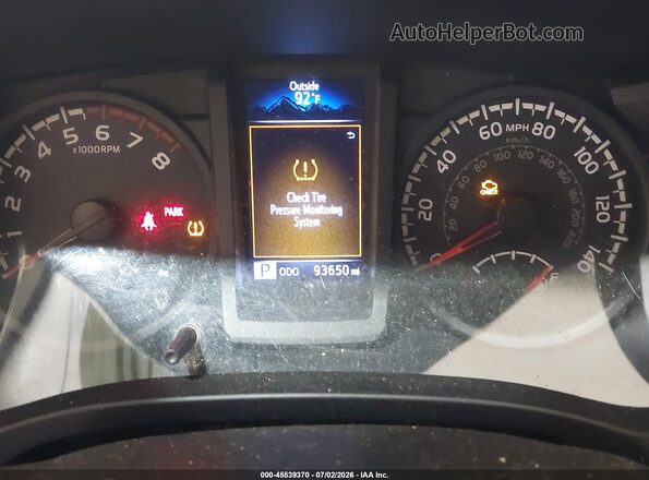 5TFRX5GN5KX156692 2019 TOYOTA TACOMA Gray Հետևի նստատեղերի տեսք