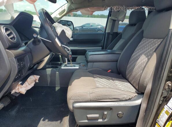 5TFRY5F12JX239474 2018 TOYOTA TUNDRA Black წინა სალონის ხედი