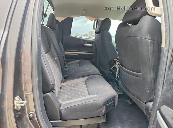 5TFRY5F12LX257041 2020 TOYOTA TUNDRA Gray Rear seats view