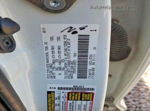 5TFRY5F17LX256533 2020 TOYOTA TUNDRA White Շարժիչի բաժամունքի տեսք