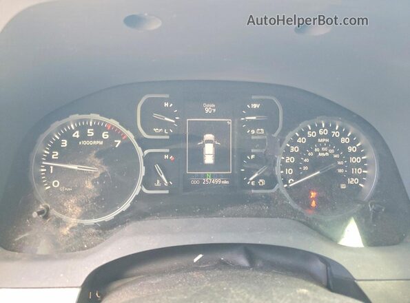 5TFRY5F18KX250755 2019 TOYOTA TUNDRA Gray ხელსაწყოთა პანელის ხედი