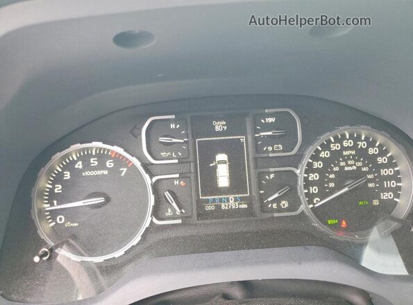 5TFRY5F19MX298753 2021 TOYOTA TUNDRA White Вид щитка приладів