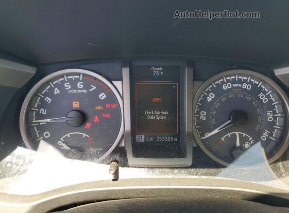 5TFRZ5CN5GX001311 2016 TOYOTA TACOMA Белый Вид щитка приборов