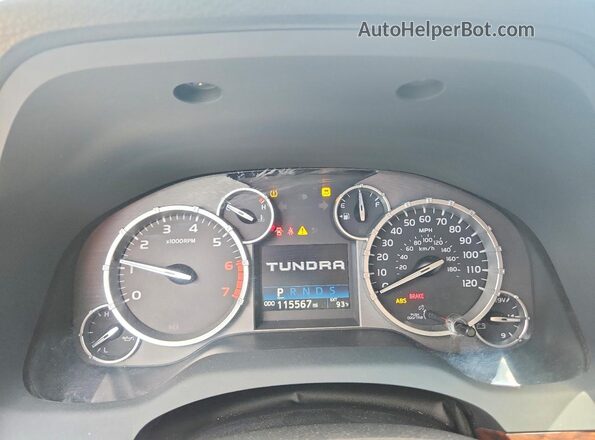 5TFSW5F16HX229080 2017 TOYOTA TUNDRA Gray ხელსაწყოთა პანელის ხედი