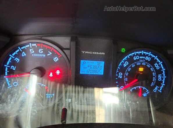 5TFSX5EN2HX054411 2017 TOYOTA TACOMA White Instrument cluster view