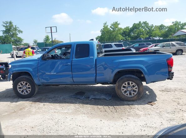 5TFSX5EN2KX070048 2019 TOYOTA TACOMA Blue Widok wnętrza z tyłu