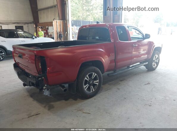 5TFSX5EN4KX064932 2019 TOYOTA TACOMA Красный Задняя правая четверть