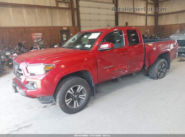 5TFSX5EN4KX064932 2019 TOYOTA TACOMA Красный Передняя левая четверть