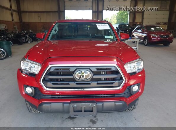 5TFSX5EN4KX064932 2019 TOYOTA TACOMA Красный Вид щитка приборов