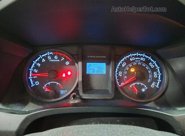 5TFSX5EN6GX044933 2016 TOYOTA TACOMA Gray Սարքավորումների վահանակի տեսք
