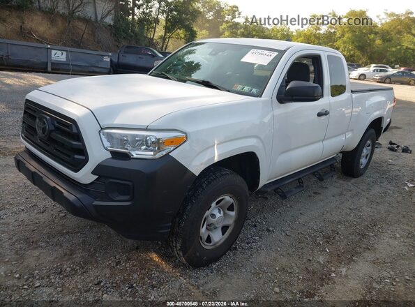 5TFSX5EN6KX069565 2019 TOYOTA TACOMA White წინა მარცხენა ხედი სამი მეოთხედიდან