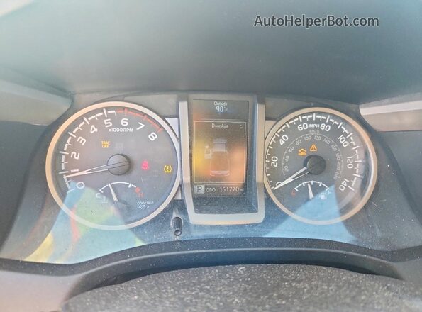 5TFSX5EN7GX040857 2016 TOYOTA TACOMA Yellow Widok zestawu wskaźników