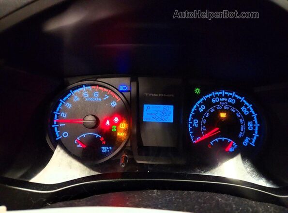 5TFSX5ENXGX043784 2016 TOYOTA TACOMA Silver Widok zestawu wskaźników