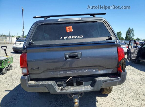 5TFSZ5AN3KX171681 2019 TOYOTA TACOMA Gray უკანა ხედი